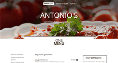 Desktop Screenshot of pizzeria-antonios.nl