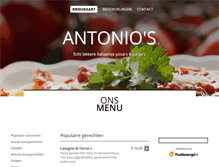 Tablet Screenshot of pizzeria-antonios.nl
